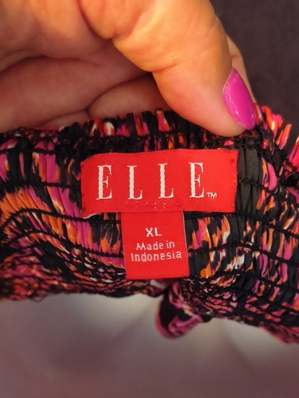 Elle Black Camisole with Pink & Orange Paisley Print - Picture 2 of 15